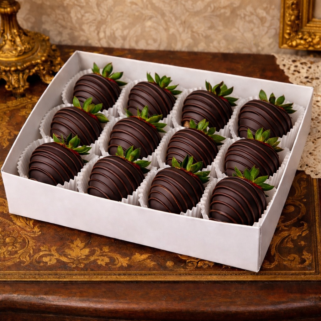 12 CHOCOLATE STRAWBERRY GIFT BOX