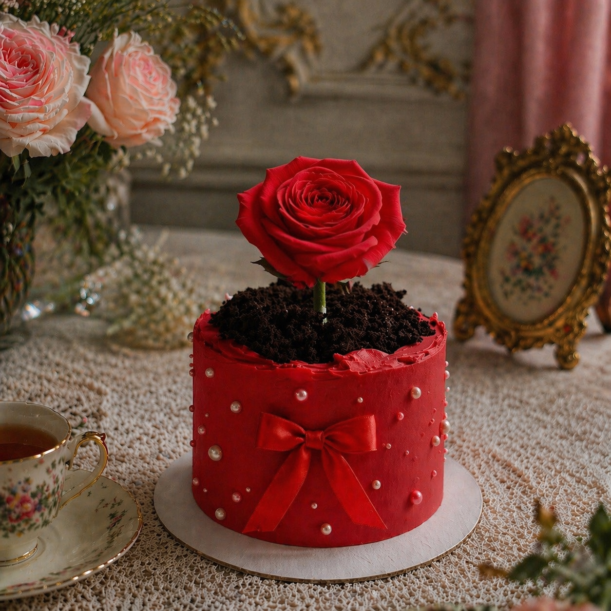 SWEET FLOWER POT CAKE