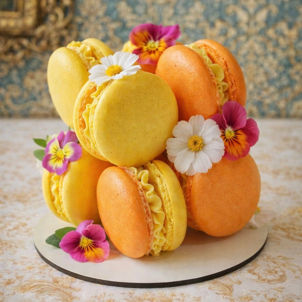 MACARON CUBE CAKE