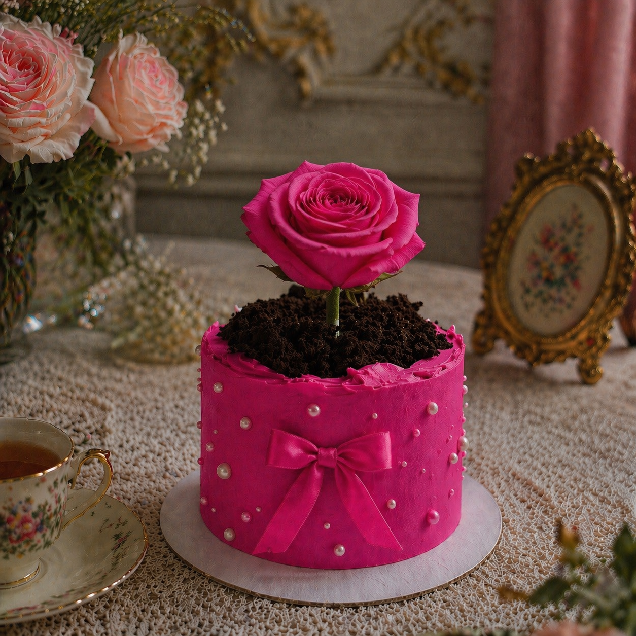 SWEET FLOWER POT CAKE