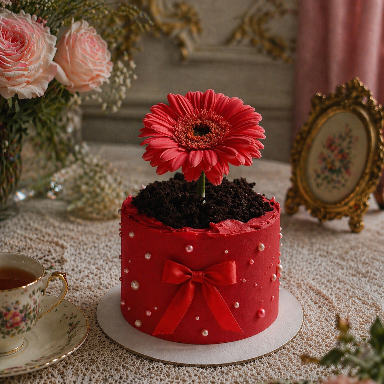 SWEET FLOWER POT CAKE